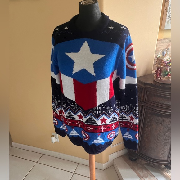 Captain America! Medium sweater! Stay warm in style this winter. - Picture 3 of 6